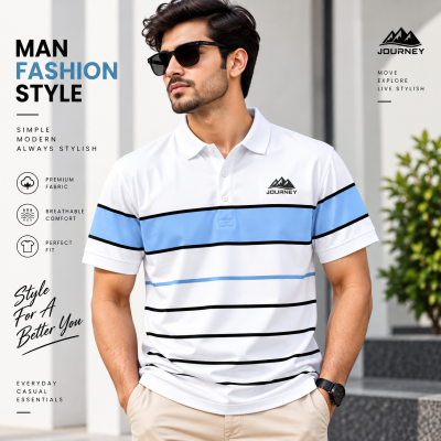 Premium Quality Piqué Cotton Half-Sleeve Polo Shirt